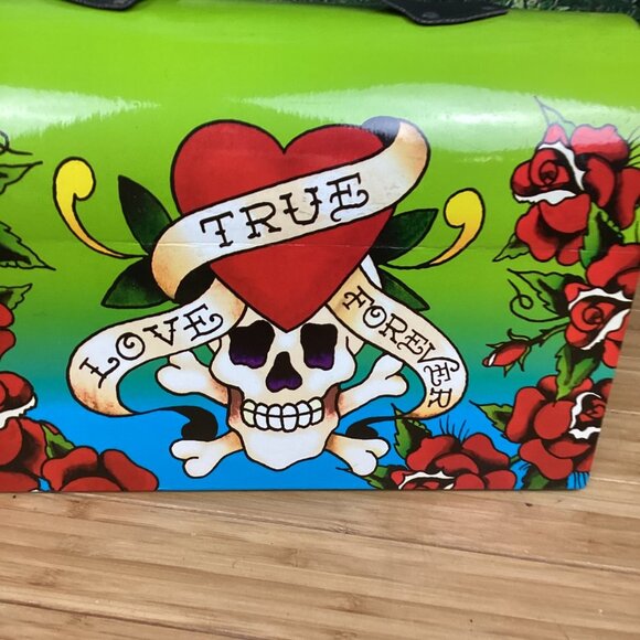 Ed Hardy x Lisa Frank Storage Chest Cardboard "lunchbox" NEW - Picture 7 of 16